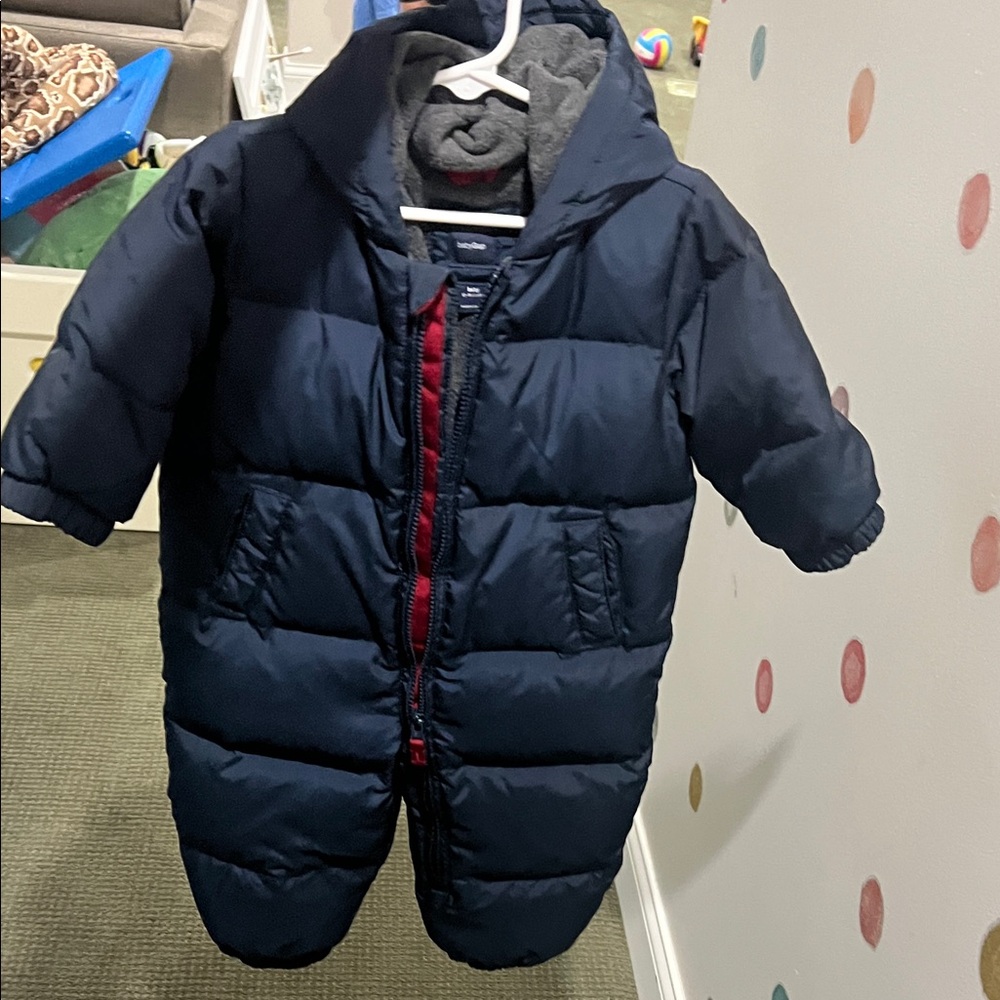 GAP Dark Blue Infant Puffer Snowsuit